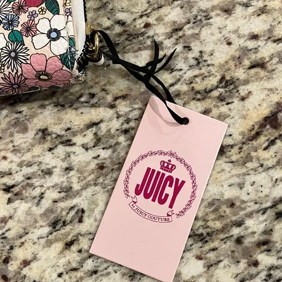 Juicy Couture Multicolor Floral Crossbody Wallet Purse Adjustable Strap New - Picture 14 of 14